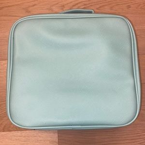 Large Tiffany Blue Makeup Bag with Mirror